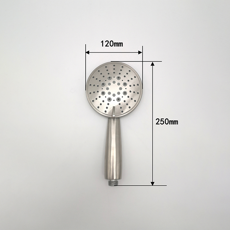 Badkamer douche doucheset galvaniseren zilver geborstelde douche 6613