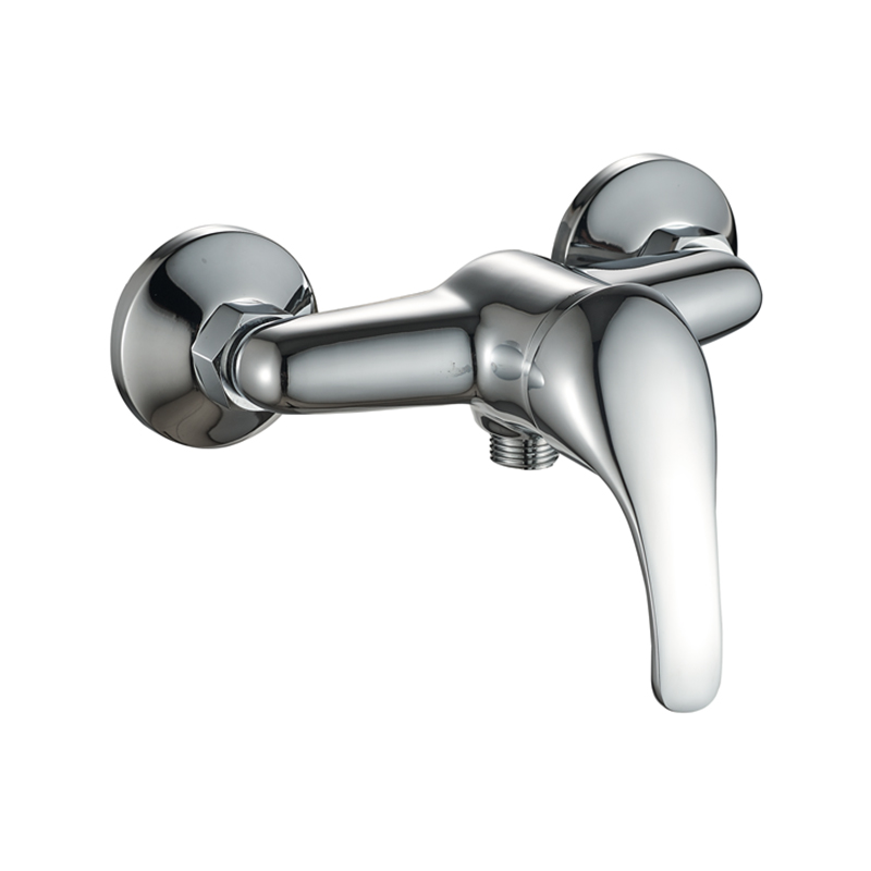 Hoofdgedeelte Een koperen hoogwaardige galvaniserende badkamerdouche met dubbele interfacekraan DX2061